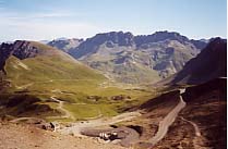 Looking north (the way we came up) from le Col du Galibier.