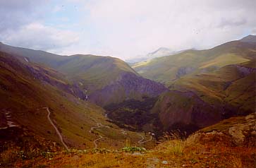 View of the descent of the east side of the Col de Sarenne.